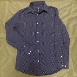 Blue button up shirt
